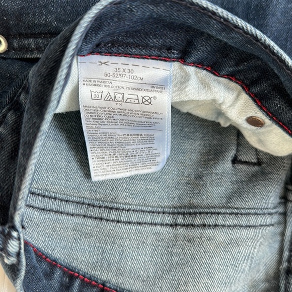 Banana Republic Vintage Straight Men’s Jeans Size 35x30 - Picture 4 of 4